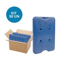 Kit 50 Gelo Placa Gel Artificial Reutilizável Rígido 550ml