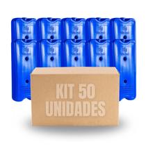 Kit 50 Gelo Reutilizável Artificial 200ml Cooler Bebidas Azul Kit 50 Gelo Reutilizável Artificial 200ml Cooler Bebidas Azul