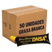 Kit 50 Graxa Branca Lubrificante Corrente Moto Bisnaga 80g Kit 50 Graxa Branca Lubrificante Corrente Moto Bisnaga 80g