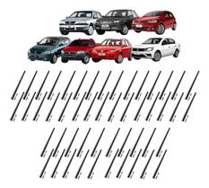 Kit 50 hastes antena teto universal com pino m5 m6