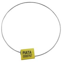 Kit 50 Lacres Seg. Numerado 40cm Cabo Aco Modelo Cadeado