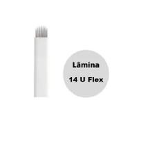 Kit 50 Lâminas 14 U Flex Agulha Micropigmentação