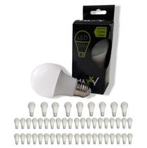 Kit 50 Lâmpadas Led Bulbo 15w Frio 6500K