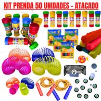 Kit 50 Lembrancinha Festa Infantil Sacolinha Aniversário Mini Brinquedos Doação Criança