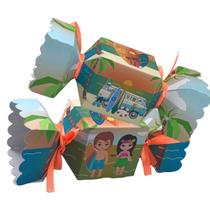 Kit 50 Lembrancinhas Caixinha Decoração Praia Aniversário