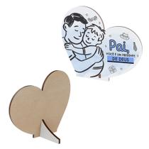 Kit 50 Lembrancinhas Coração MDF Dia dos Pais Kit 50 Lembrancinhas Coração MDF Dia dos Pais