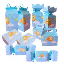 Kit 50 Lembrancinhas Decorativa Chuva De Amor Azul Kit 50 Lembrancinhas Decorativa Chuva De Amor Azul