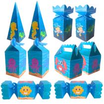 Kit 50 Lembrancinhas Decorativas Personalizada Fundo do Mar Pool Party