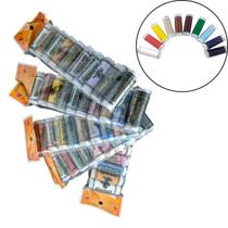 Kit 50 Linhas Costura 183m Caseira Doméstica Sortida Colors