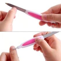 Kit 50 Lixas de Unhas 2 em 1 Eterna Aço Durável Dupla Face Removedor De Cutículas