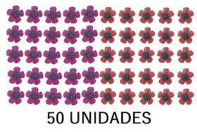 KIT 50 Lixas de Unhas em E.V.A. Flor