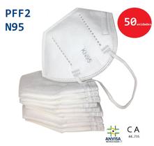 Kit 50 Máscara De Proteção Hospitalar KN95 Com Clip Nasal