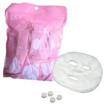 Kit 50 Máscara Desidratada Comprimido Compactada Kit 50 Máscara Desidratada Comprimido Compactada