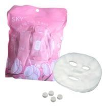 Kit 50 Máscara Desidratada Comprimido Compactada Para Skin Care