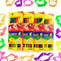 Kit 50 Massinha de Modelar+ 150 Cortador Forminha Molde de Massinha Lembrancinha Prenda