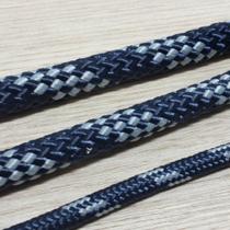 Kit 50 Metros Cabo Náutico Pré-Estirado 6mm Azul Com Cinza Kit 50 Metros Cabo Náutico Pré-Estirado 6mm Azul Com Cinza