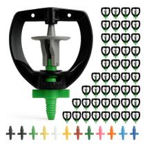 Kit 50 Microaspersores Bailarina MF2 Irrigação Jardim Horta - Escolha a Vazão