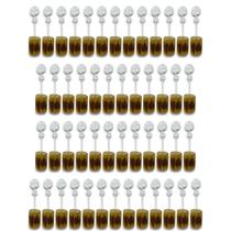 Kit 50 Mini Porta Retratos Foto Redondo Madeira Lembrancinha