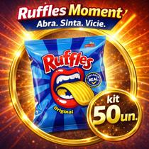 Kit 50 Mini Ruffles Original 17g Batata Chips Elma chips