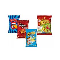 Kit 50 Mini Salgadinho Doritos +Fandangos +Cheetos +Ruffles