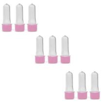 Kit 50 Mini Tubete com tampa rosa 8cm Acrílico P/ Personalizar Festa Kit 50 Mini Tubete com tampa rosa 8cm Acrílico P/ Personalizar Festa