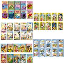 Kit 50 Minilivros Contos Clássicos - Clássicos de Ouro, Clássicos em Letra Cursiva, Histórias Encantadas, Contos e Canto