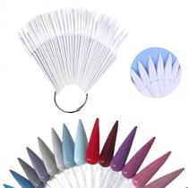 kit 50 Mostruário expositor Esmaltes Unhas Stiletto leitosa kit 50 Mostruário expositor Esmaltes Unhas Stiletto leitosa