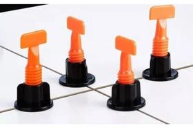 Kit 50 Nivelador De Piso A Rosca Espaçador Reutilizável Com Chave - BOMVINK