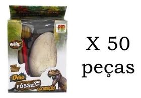 Kit 50 Ovo Dinossauro Dino Rex Fossil Arqueologia Escavação - Comercial Dm Brasil Ltda