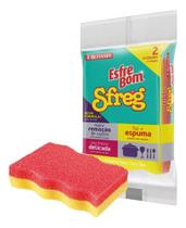 Kit 50 Pac C/ 100 Esponja Esfrebom Limpeza Delicada Bettanin