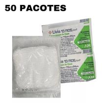 Kit 50 Pacotes Compressa Gaze Estéril Curativos Proteção Combo Atacado