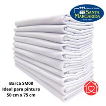Kit 50 panos de prato para pintura SM08 liso branco Santa Margarida 50 cm x 75 cm
