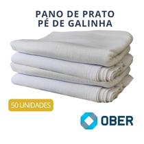 Kit 50 Panos De Prato Pé De Galinha Nacional Ober 100% Algodão Kit 50 Panos De Prato Pé De Galinha Nacional Ober 100% Algodão