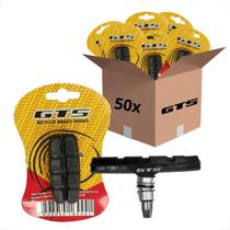 Kit 50 par pares pastilhas sapata de freio gts v-brake 70mm bike bicicleta aro 26 29 atacado revenda