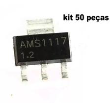 Kit 50 Pçs Ams1117 Arduino Lm1117 1.2v 1,2v AMS1117 1A 1W Regulador de Tensão