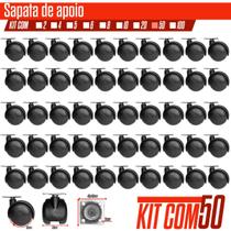 Kit 50 Pçs Rodizios Giratorios Rodas Com Placa 48x48mm Kit 50 Pçs Rodizios Giratorios Rodas Com Placa 48x48mm
