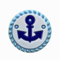 Kit 50 Peças aplique Emborrachado Ancora Navio Kit 50 Peças aplique Emborrachado Ancora Navio