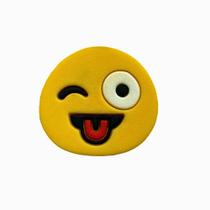 Kit 50 Peças aplique Emborrachado Emoji Extrovertido