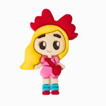 Kit 50 Peças aplique Emborrachado Meninas de Bolsa