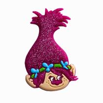 Kit 50 Peças aplique Emborrachado Poppy Trolls