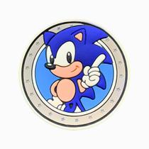 Kit 50 Peças aplique Emborrachado Sonic Emblema