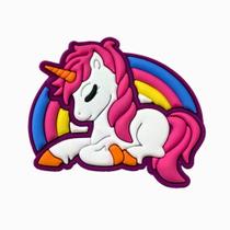 Kit 50 Peças aplique Emborrachado Unicornio Arco Iris