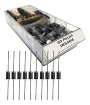 Kit 50 Peças - Díodo In5404 = 1N5404 Alta Qualidade