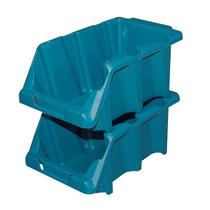 Kit 50 Peças Gaveta Plástica N.5 Azul Organizador Empilhável Presto