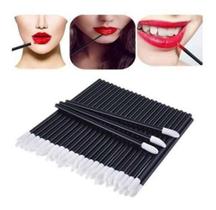 Kit 50 Pincel Aplicador De Batom Gloss Lash Extensão Cílios