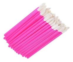 Kit 50 Pincel Aplicador De Batom Gloss Lash Extensão Cílios