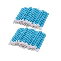 Kit 50 pincel aplicador descartável Azul de batom gloss extensão limpeza de cílios
