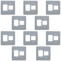 Kit 50 Placa Espelho 4x4 2+3 Postos Silentoque 8523 Pial Cz