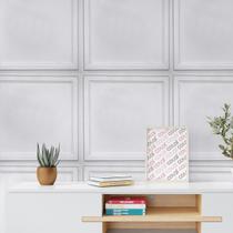 Kit 50 Placas 3D Adesivas Modelo Boiserie Pvc 50X50Cm