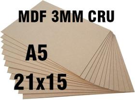 kit 50 Placas A5 mdf 3mm 21x15 mdf cru artesanato quadro
